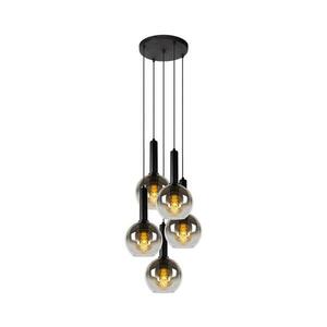 Lucide 45402/15/30 - Csillár zsinóron MARIUS 5xE27/40W/230V fekete 45402/15/30 kép