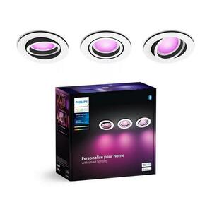 Philips - KÉSZLET 3xLED RGBW Dimmelhető függesztett mennyezeti lámpa Hue CENTURA 1xGU10/4, 2W/230V 8720169319097 kép