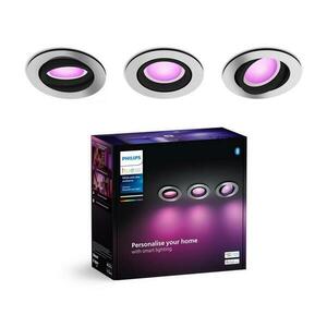 Philips - KÉSZLET 3xLED RGBW Dimmelhető függesztett mennyezeti lámpa Hue CENTURA 1xGU10/4, 2W/230V 8720169318854 kép