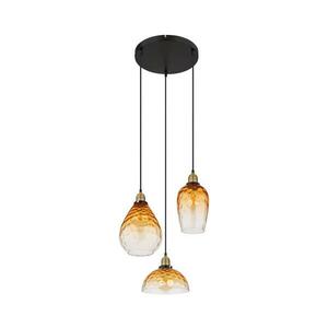 Globo 15786-3H1 - Csillár zsinóron SALVY 3xE27/60W/230V átm. 46 cm narancs 15786-3H1 kép