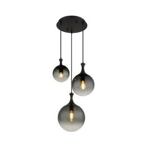 Globo 15885-3H - Csillár zsinóron DALTON 3xE27/10W/230V átm. 48 cm fekete 15885-3H kép