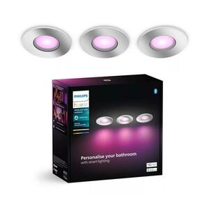 Philips-KÉSZLET 3x LED RGBW Dimmelhető fürdőszobai beépíthető lámpa Hue XAMENTO 1xGU10/4, 2W IP44 8720169321014 kép