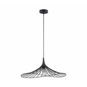 Csillár zsinóron ARIELLE 1xE27/20W/230V átm. 50 cm fekete 328403 kép