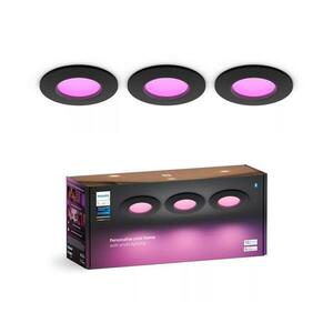 Philips -KÉSZLET 3x LED RGBW Dimmelhető fürdőszobai lámpa Hue SLIM LED/8, 3W/230V 8720169264793 kép