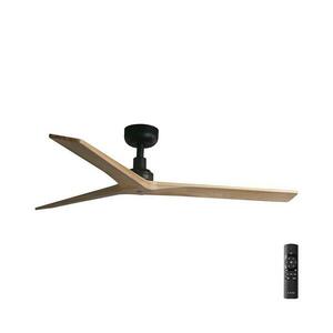 FARO Barcelona FARO 34283 -Mennyezeti látor KLIM M fenyő/fekete átm. 125 cm+ távirányítás 34283 kép