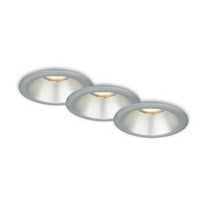 Briloner 7042-034-KÉSZLET 3x Fürdőszobai beépíthető lámpa 1xGU10/9W/230V ezüst 7042-034 kép