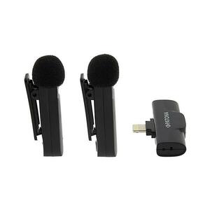 PATONA - KÉSZLET 2x Vezeték nélküli mikrofon csíptetővel iPhone készülékekhez USB-C 5V PT9875 kép