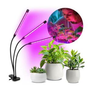 VITARO LED növénynevelő lámpa, állítható, 3x10W, fekete, klipessel KDSN00000082 kép
