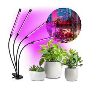 LED állítható fényű növénynevelő lámpa VITARO 4xLED/10W/230V fekete KDSN00000083 kép