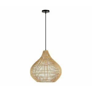 08257L - Csillár zsinóron PELO 1xE27/40W/230V átm. 40 cm rattan 08257L kép
