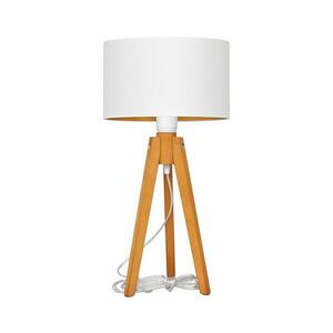 Asztali lámpa ALBA 1xE27/15W/230V fehér/arany/tölgy B-D D+WT+2515 WT+GO kép
