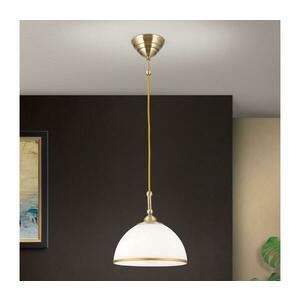Orion HL 6-1808/1 - Csillár zsinóron OLD LAMP 1xE27/40W/230V fehér/réz HL 6-1808/1 Patina kép