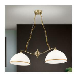 Orion HL 6-1810/2 - Csillár láncon OLD LAMP 2xE27/40W/230V fehér/réz HL 6-1810/2 Patina kép