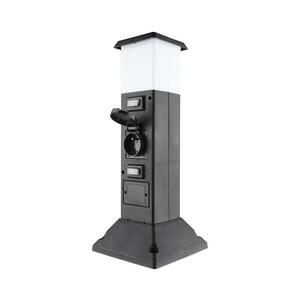 PG05 kültéri lámpa 2 aljzattal 1xE14/15W/230V IP44 fekete PG05 kép