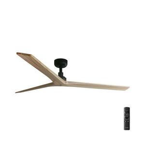 FARO Barcelona FARO 34282 -Mennyezeti látor KLIM L fenyő/fekete átm. 150 cm+ távirányítás 34282 kép