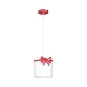Gyerek csillár zsinóron SWEET 1xE27/15W/230V fehér/piros/íj 9438 kép