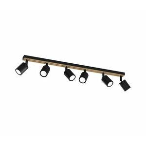 Spotlámpa TERRA 6xGU10/8W/230V fekete/tölgy 9986 kép
