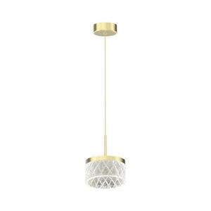 LED Csillár zsinóron ELEGANCE LED/9W/230V átm. 15 cm arany ML0995 kép