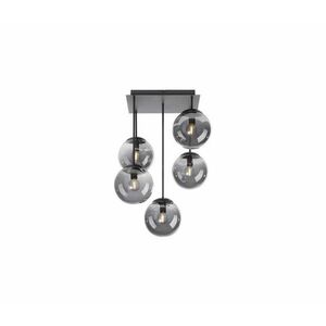 JUST LIGHT. 14602-18 - Csillár rúdon WIDOW 5xE14/25W/230V fekete 14602-18 kép