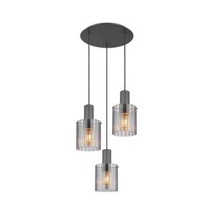 Globo 15904-3HR - Csillár zsinóron TULIVAR 3xE27/40W/230V átm. 48 cm szürke 15904-3HR kép