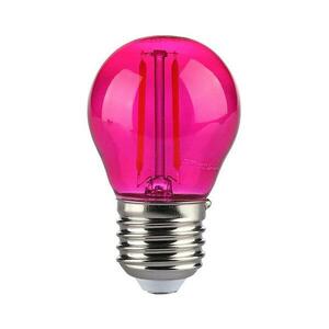LED Izzó FILAMENT G45 E27/2W/230V rózsaszín 217410 kép