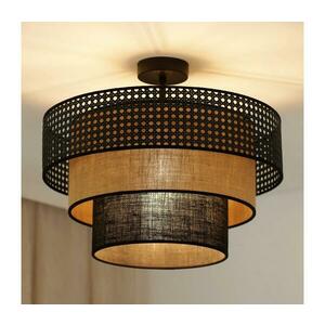 BRILAGI - DAKOTA LUNETA mennyezeti lámpa 1xE27/15W/230V, 45 cm, fekete/rattan 607834 kép