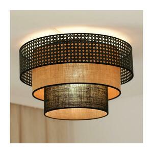 BRILAGI - Mennyezeti lámpa DAKOTA LUNETA 1xE27/15W/230V, 45 cm, fekete/rattan 607841 kép