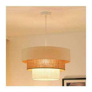 BRILAGI - Denver Luneta függeszték 1xE27/15W/230V, 45 cm, bézs/barna/krém 607988 kép
