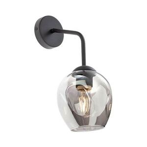 Redo 01-2618 - Fali lámpa PIERCE 1xE27/42W/230V fekete/füstös 01-2618 kép