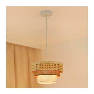 BRILAGI - CEDAR LUNETA rattan függeszték 1xE27/15W/230V, 25 cm, barna/krém 607957 kép