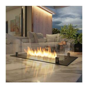 InFire - Beépített BIO kandalló 8, 5x80 cm 3, 5kW fekete SLIMfire Insert Black 800 kép
