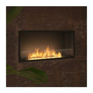 InFire - Beépített BIO kandalló 49, 4x104, 4 cm 6kW fekete SLIMfire Inside Black 1000 kép