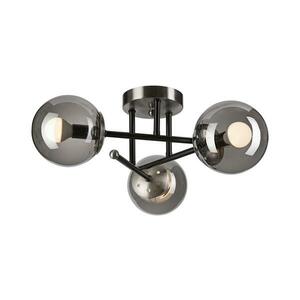 Felületre szerelhető csillár MALENA 3xE14/5W/230V fekete/füstös LM-3.220 kép