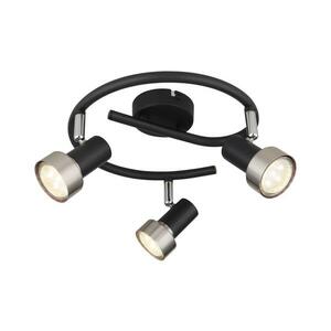 Globo 57917-3N - Spotlámpa MASON 3xGU10/25W/230V fekete/ezüst 57917-3N kép