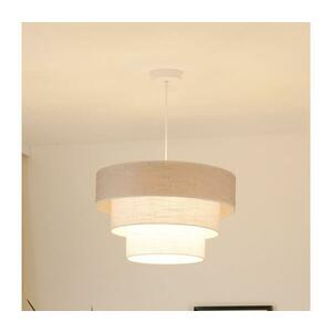 BRILAGI - Csillár zsinóron ALASKA LUNETA 1xE27/15W/230V átm. 45 cm szürke/krémes 608060 kép