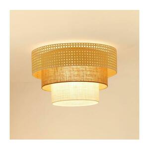 BRILAGI Mennyezeti lámpa CEDAR LUNETA 1xE27/15W/230V Ø45 rattan/barna/krém 607926 kép