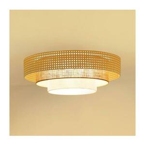 BRILAGI - LED mennyezeti lámpa CEDAR LUNETA LED/26W/230V rattan/barna/krémszínű 607940 kép