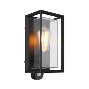 Globo 31982SS -Érzékelős kültéri fali lámpa LOGANA 1xE27/60W/230V IP44 fekete 31982SS kép