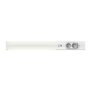 LED Pultmegvilágító konnektorral és USB porttal LED/18W/230V 4000K ezüst EKB1444 kép