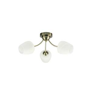 Felületre szerelhető csillár ZINA 3xE27/40W/230V réz/fehér 33-22585 kép
