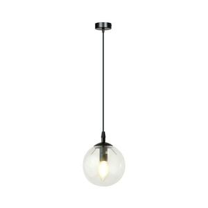 EMIBIG Csillár zsinóron COSMO 1xE14/10W/230V átm. 14 cm fekete/átlátszó 711/1 kép