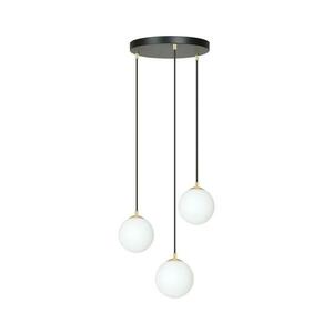 EMIBIG Csillár zsinóron ROYAL 3xE14/10W/230V átm. 30 cm fekete 1243/3 kép