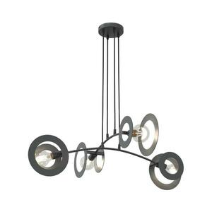 EMIBIG Csillár zsinóron EUFORIA 4xE27/15W/230V fekete 1413/4 kép