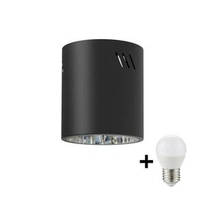 LED Spotlámpa GEORGE 1xE27/6W/230V átm. 11 cm fekete MI2490+KB0018 kép
