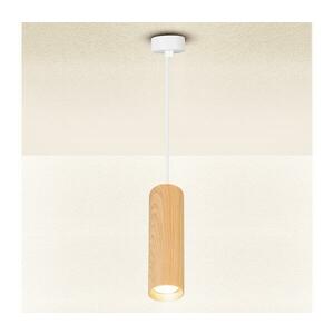BRILAGI - Csillár zsinóron SELE 1xGU10/30W/230V fehér/tölgy dekor WO-P6-OEM kép