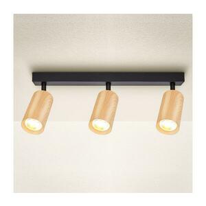 BRILAGI - Spotlámpa SELE 3xGU10/30W/230V fekete/tölgy dekor WO-Z3-A-OEM kép