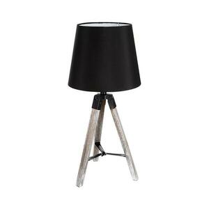 Atmosphera - Asztali lámpa RUNO 1xE27/25W/230V fa/fekete 136663 kép