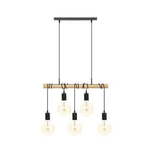 Atmosphera - Csillár zsinóron JAKE 5xE27/40W/230V fenyő 186390 kép