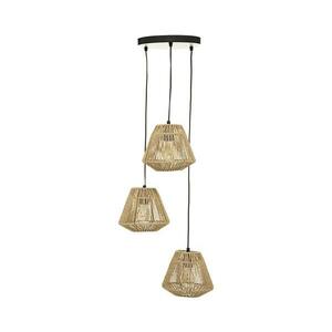 Atmosphera - Csillár zsinóron JILY 3xE27/40W/230V juta 182476 kép