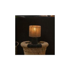 Atmosphera - Asztali lámpa KOBY 1xE14/40W/230V kender/fekete 202668B kép